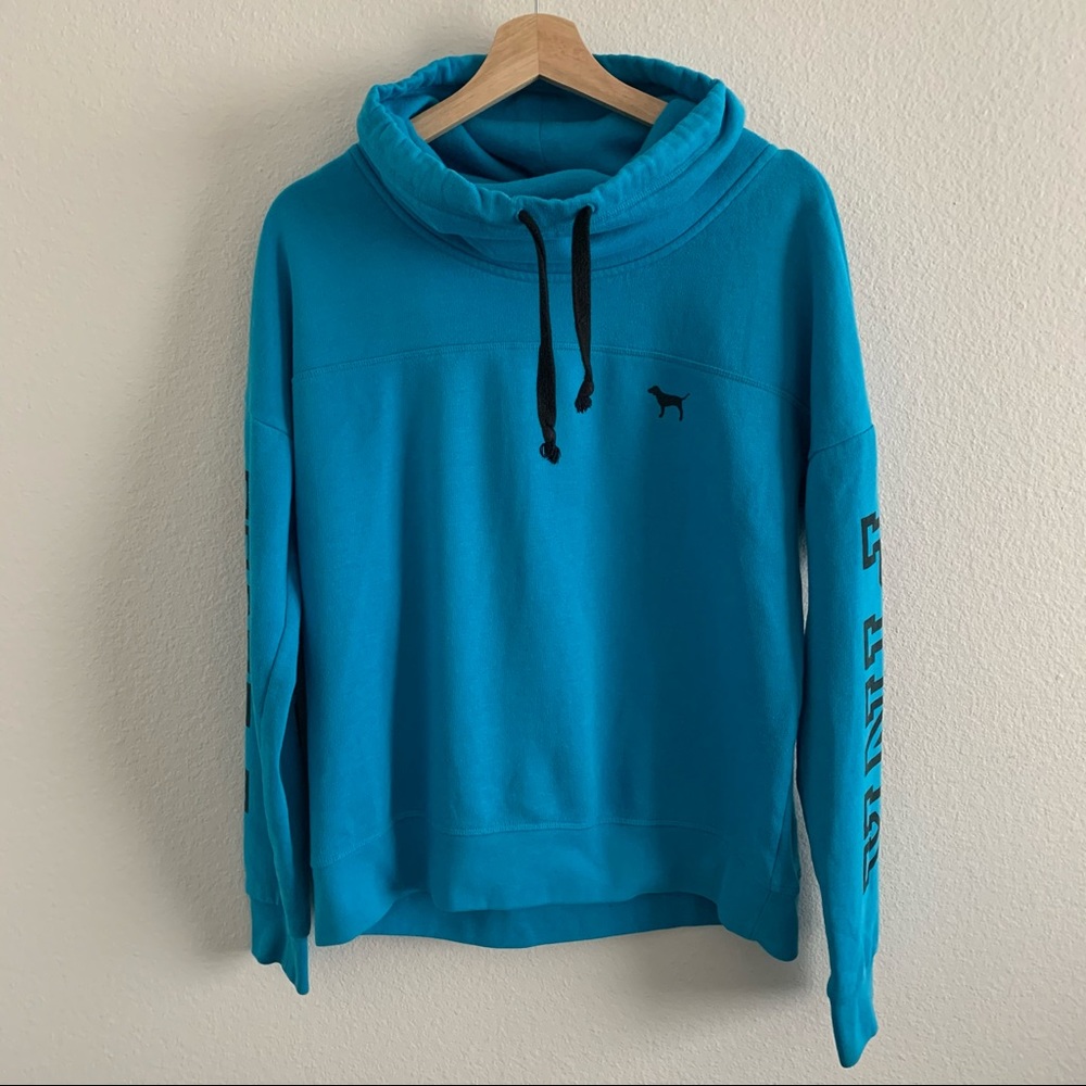 Victoria’s Secret PINK blue cowl neck sweatshirt